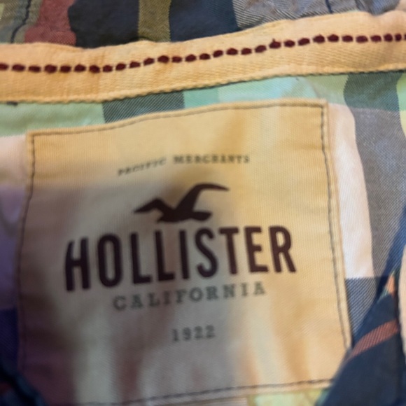 HOLLISTER Vtg Duster Hoodie M 100 Cotton Long Sleeve Shirt Button Up - Picture 2 of 3